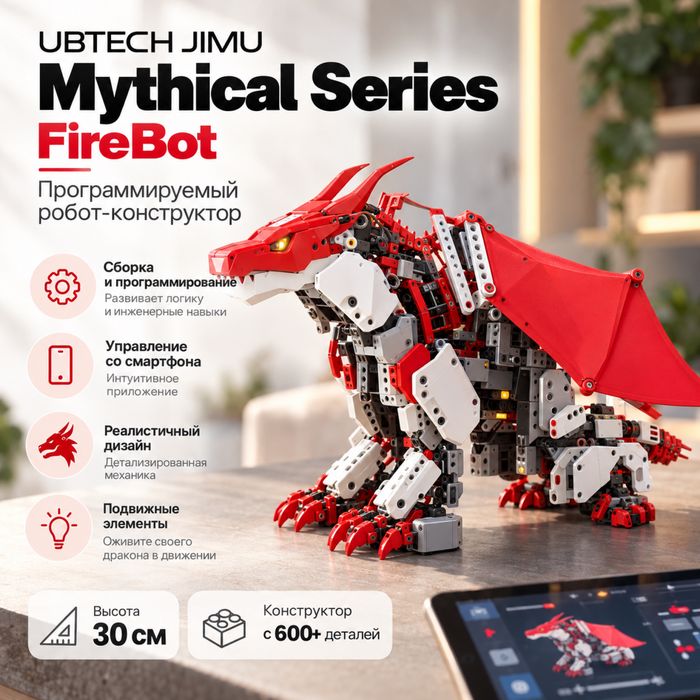 UBTECH JIMU FireBot Kit — робот-дракон с программированием