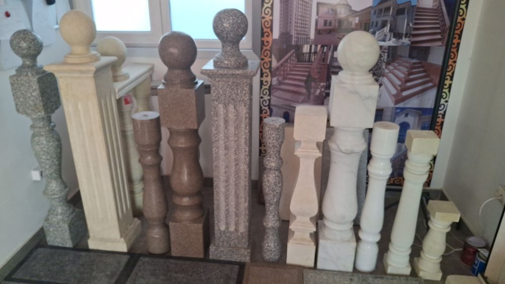 Гранит травертин мрамор перила тумба итд