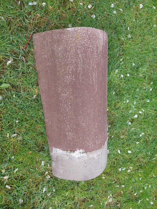 Tigla Beton Vortex, utilizata, culoare maro