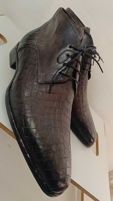 Ghete de lux 43 43.5 44 lucrate manual GREVE NOI piele naturala premiu