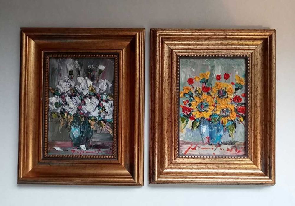 Tablou, Pictura in cuțit ,pictor Ion Ialomiteanu, de colectie , rar