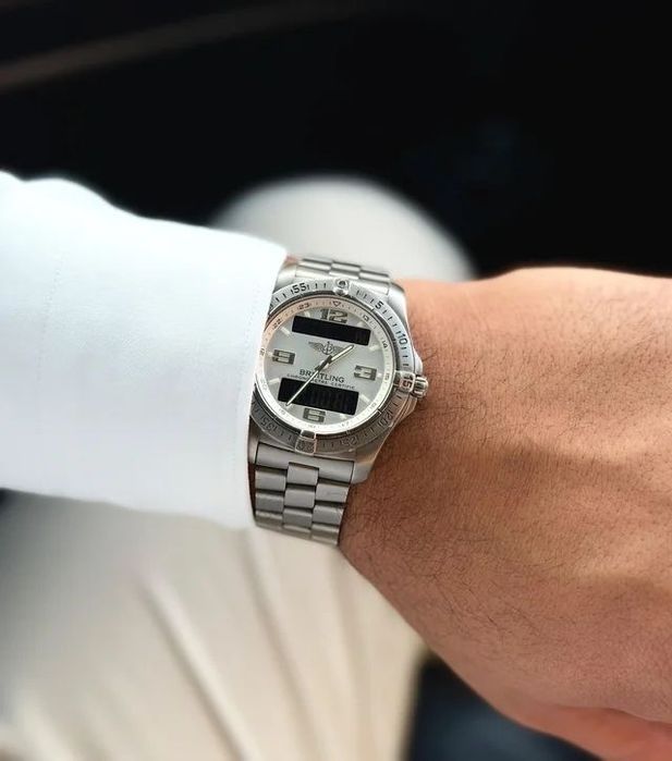 Ceas Breitling Aerospace Chronometre Titanium schimb cu omega tudor iwc