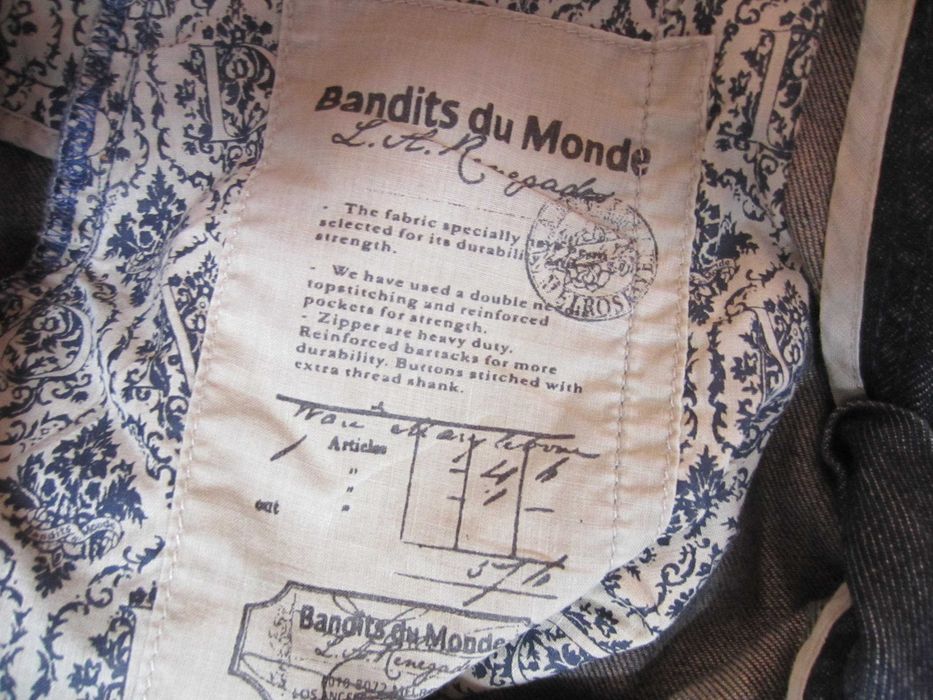 Blugi Bandits du Monde, W34 L32, Talie=88cm, Lung=105cm,drepti, Italia