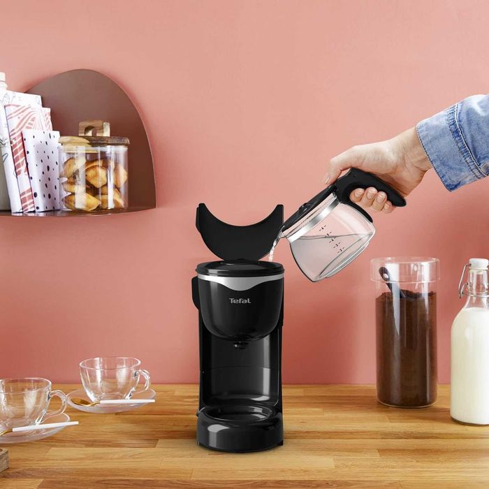Кафемашина Tefal Perfectta CM340811, 600W, 6 чаши, капацитет 0.6 л