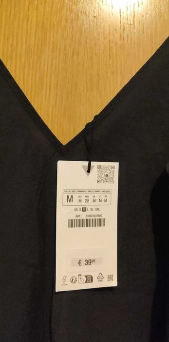 ZARA rochie neagra marime M