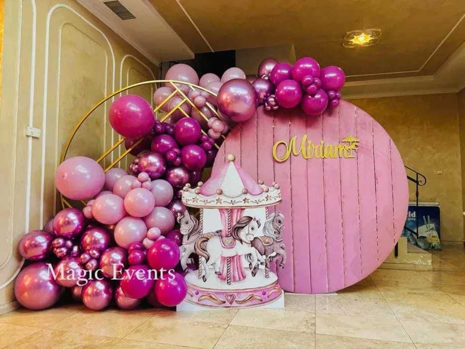 Decor personalizat / panou foto / decor cristelnita / fum greu / artificii /pachet complet Nunta-Botez-Aniversare