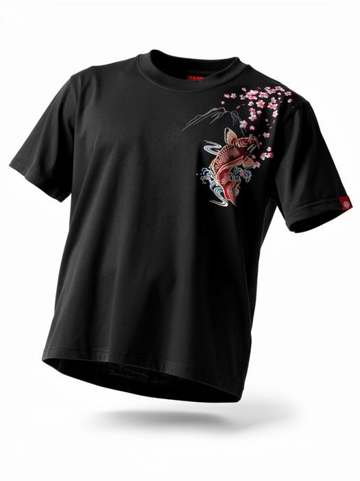 Мъжка тениска с бродерия