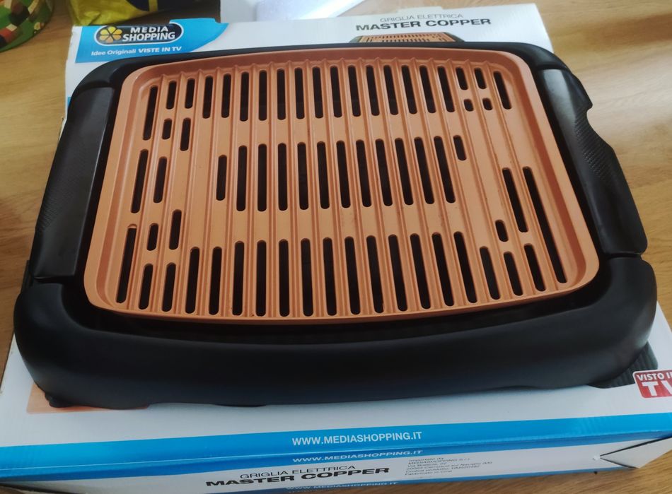 Бездимен грил с медно покритие