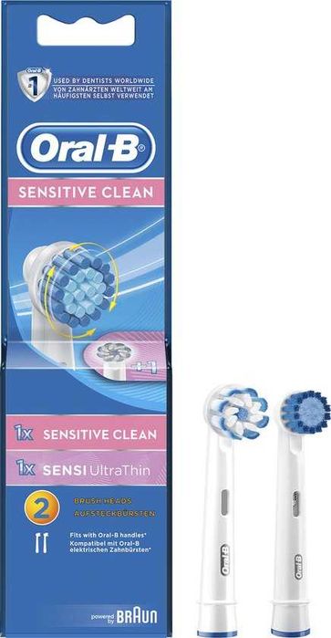 Oral-B 1x Sensitive Clean & 1x Sensi Ultrathin резервни глави