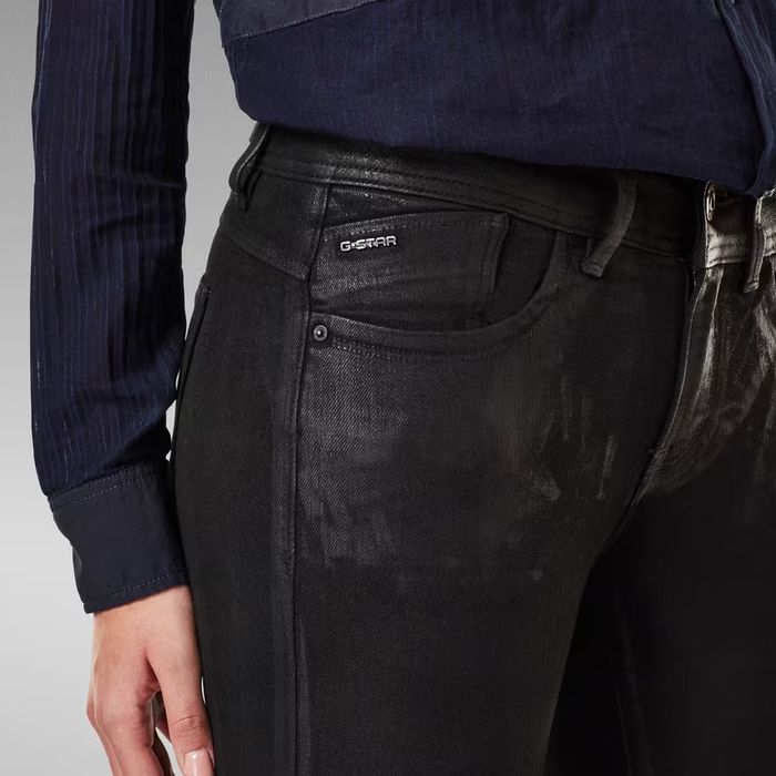 Оригинални дамски дънки G-Star Raw Lynn Skinny W26 нови черни slim