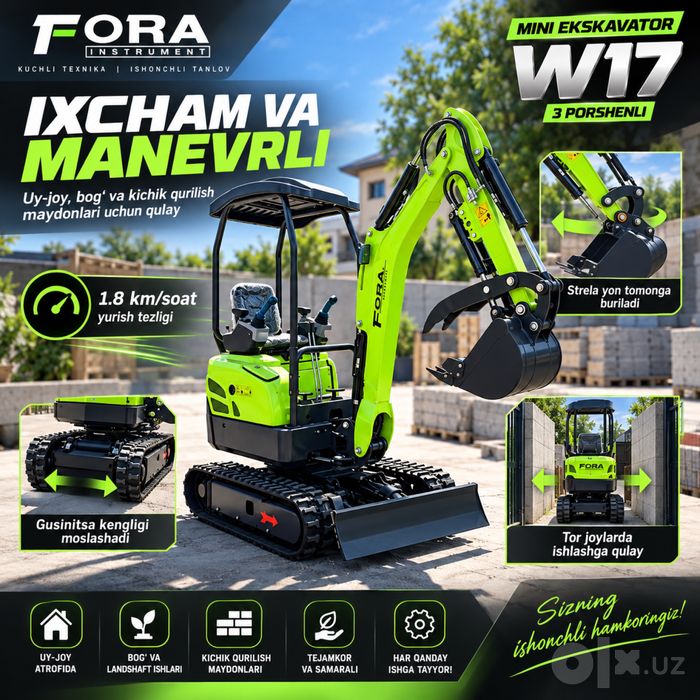 Mini-ekskavator W17