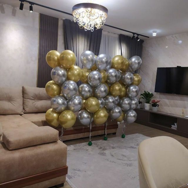 Оформление шарами Воздушные шар (geliviy gazli uchar shar)