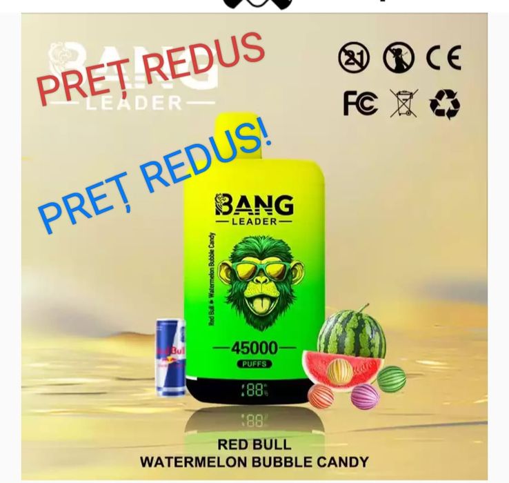 Bang Leader 45000 Puffs 2 Arome Reîncărcabil