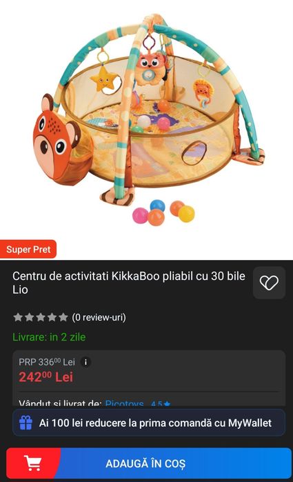 Centru de activitati KikkaBoo pliabil