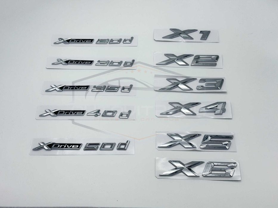 БМВ емблема бадж XDrive 20d 30d 35d 40d 50d X1 X2 X3 X4 X5 X6 надписи