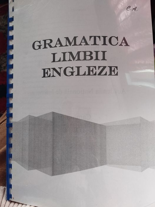 Gramatica limbii engleze, sinteze