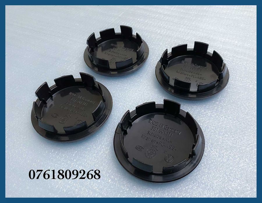 Set 4 capace 65mm 3B7601171 jante aliaj Skoda Octavia Fabia Yeti Rapid