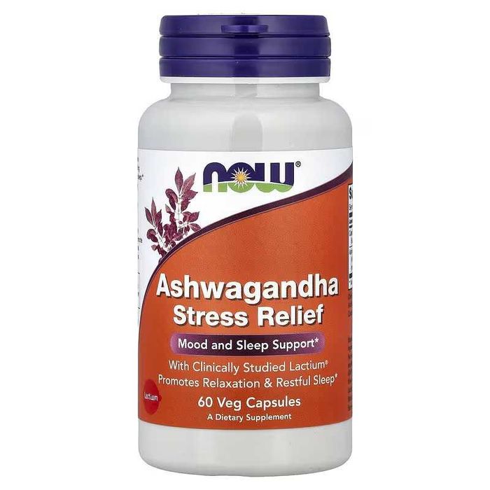 NOW Foods Ашваганда Ashwagandha ashvaganda 90 и 180 капсул