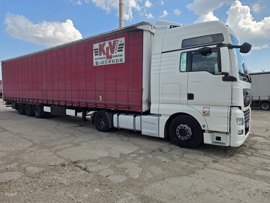 MAN TGX 18.500 + KRONE Mega – ansamblu complet