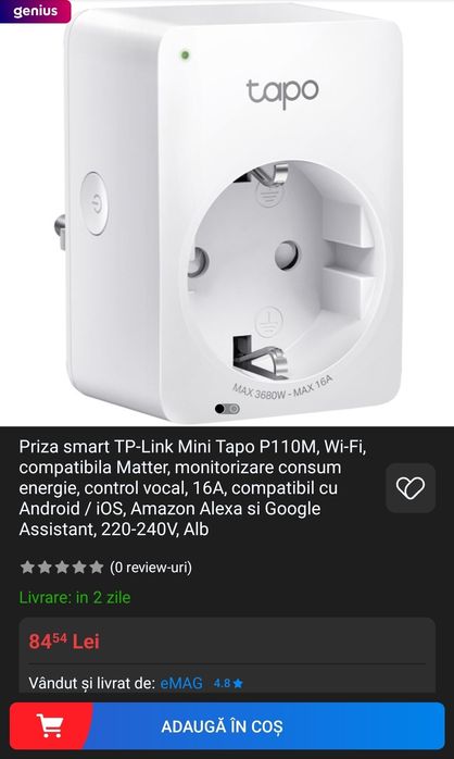 Priza inteligenta tapo