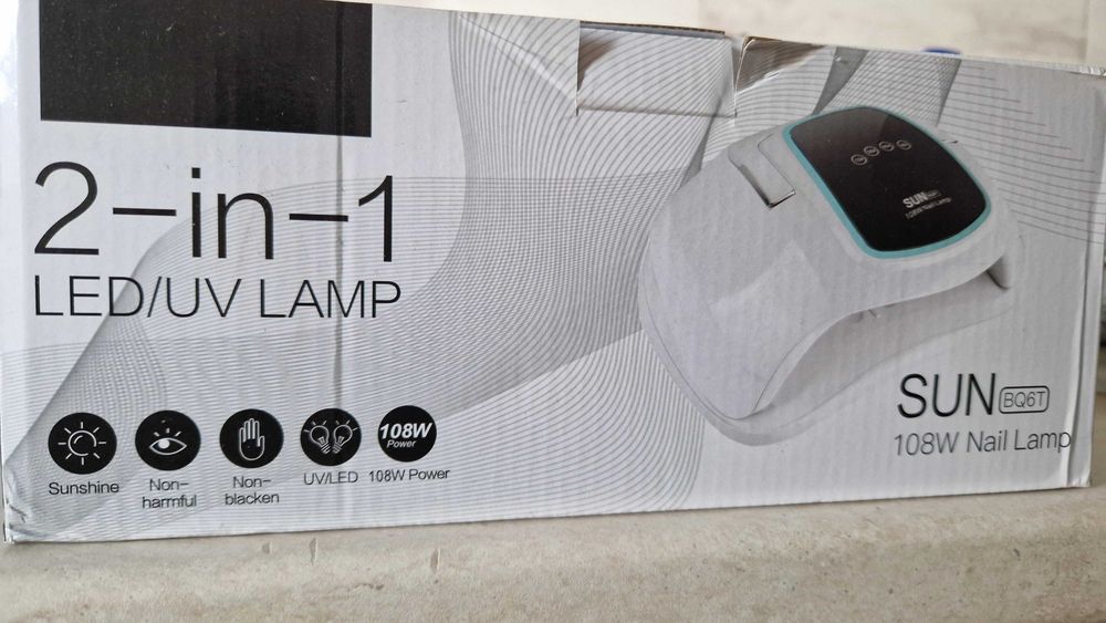 Lampa LED unghii, 2 in 1 cu senzor, putere de 108W Sun model BQ6T .