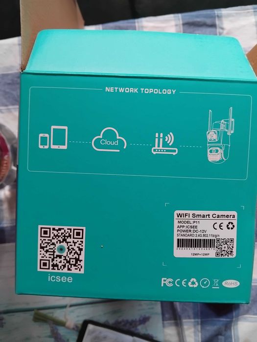 WiFi P11 двойна 12МР безжична  IP камера 12MP нощно виждане 55лв