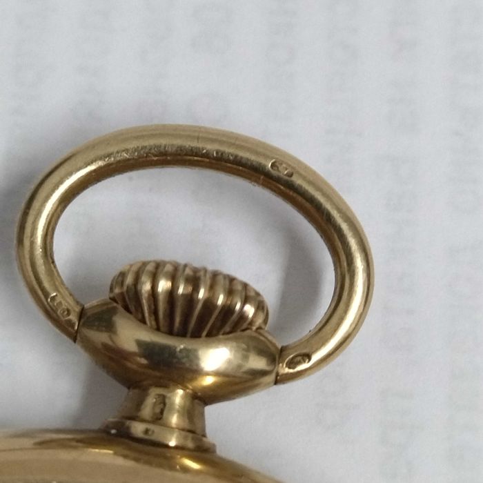 IWC pocket Gold/златен 14к - джобен часовник, идеален, много рядък