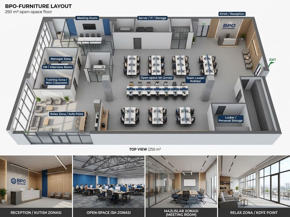 Сдается в аренду Openspace 350 m2