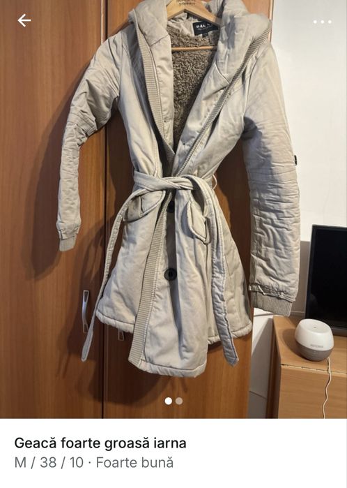 Geaca dama iarna foarte groasa si calduroasa stare foarte buna