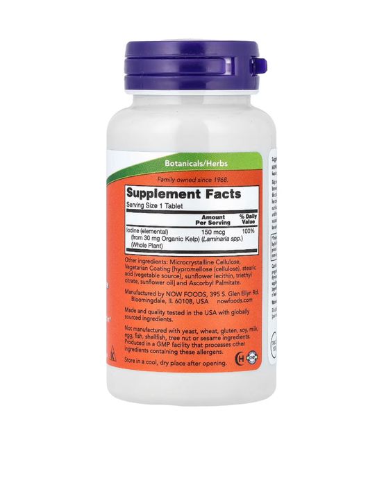 Now Kelp 150mcg of narural Iodine  200 tablet Келп йод 200 таблет