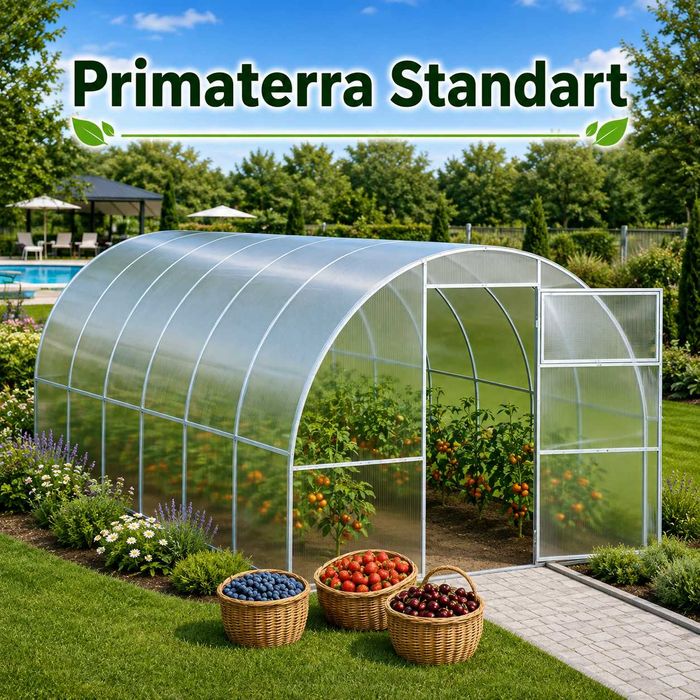 Оранжерии Primaterra Light и Primaterra Standart - надеждни решения за всяка градина