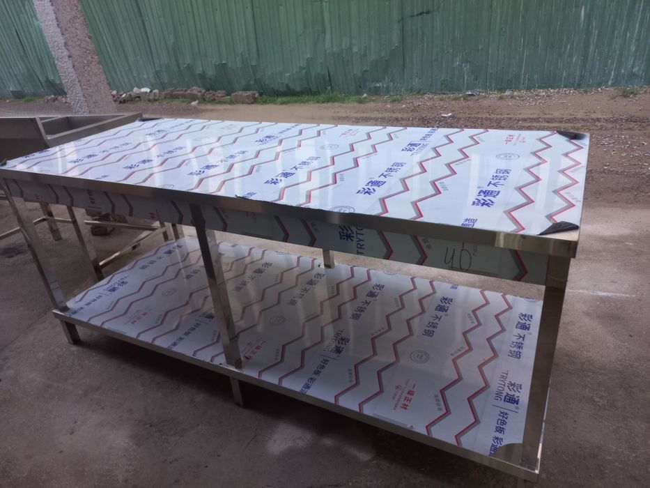 Стол стеллажи мойка все на заказ для кафе ресторанов пазваните 24/7