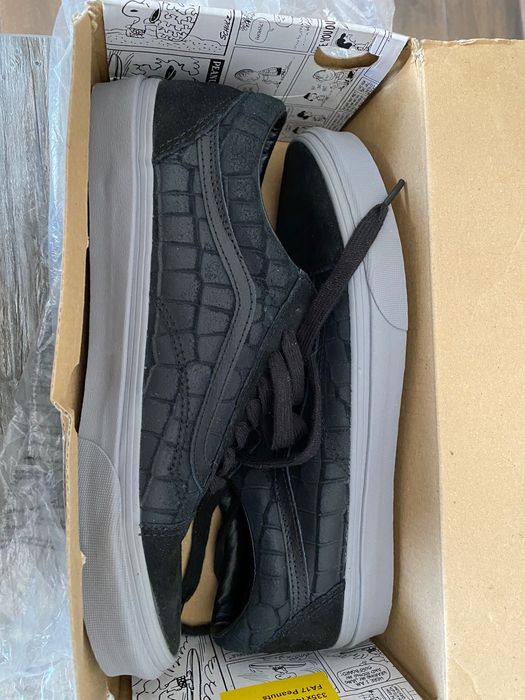 Vans old skool из натуральной кожи