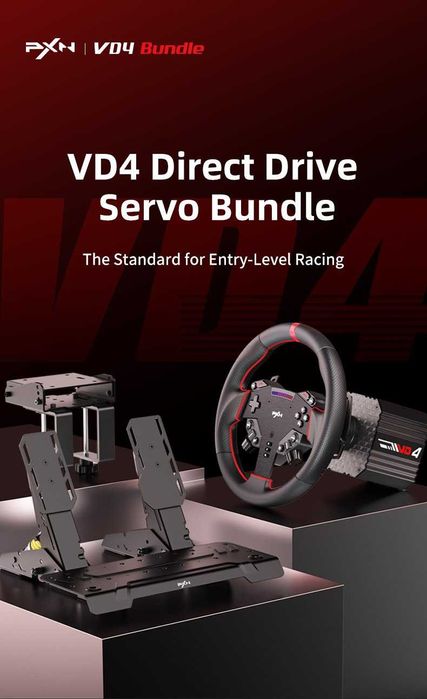 Професионален състезателен PXN VD4 Direct Drive Волан+Педали/НОВ