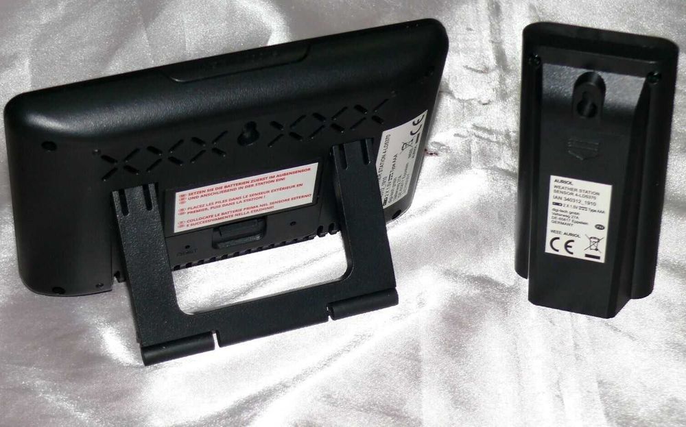 Ceas cu statie meteo interior exterior, termometru, umiditate, alarme