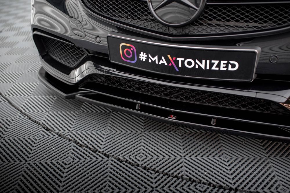 Спойлер за предна броня Maxton design за Mercedes Benz W212 E63 (2013-2016)