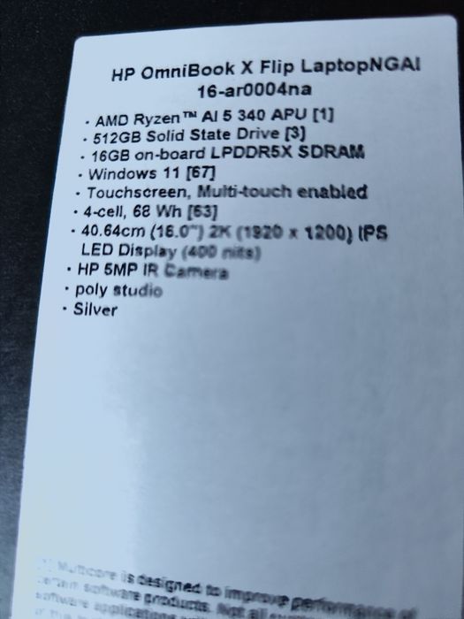 Black Friday, HP Omnibook Flip 16 inch AI, 2 in 1