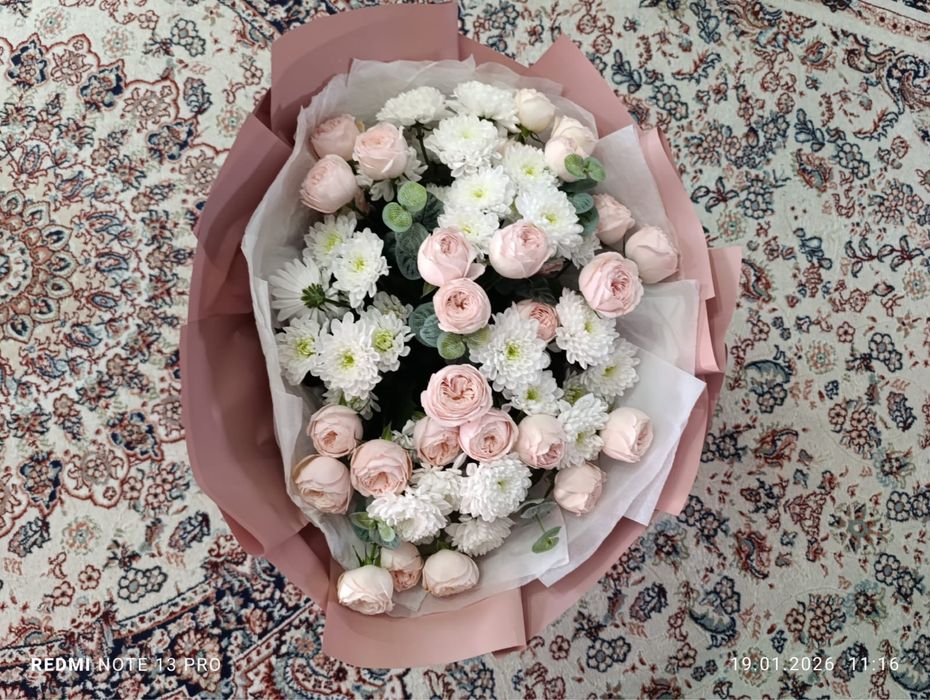 Букет цветов очень свежие