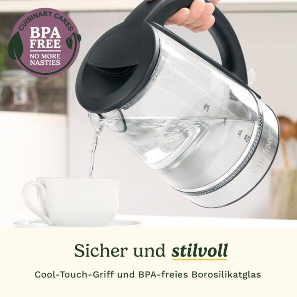Cuisinart GK15E Стъклена електрическа кана 1.5л – като нов