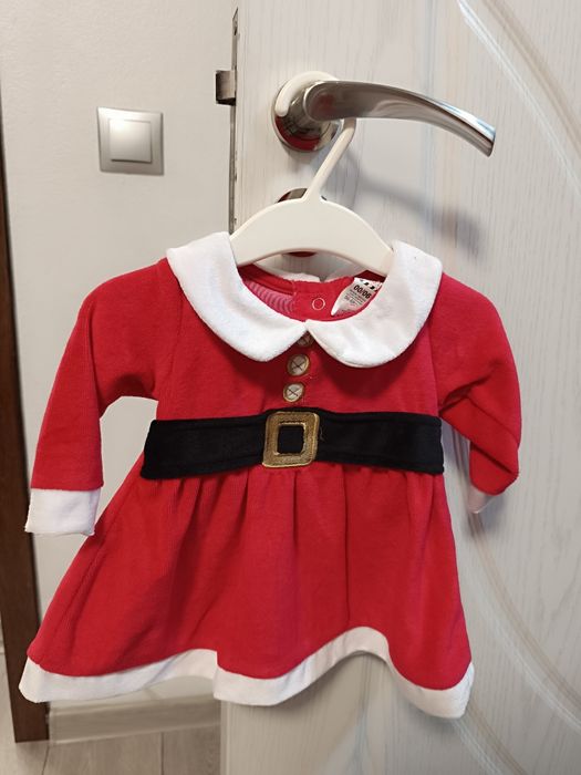 Rochiță de craciun,56-68 cm