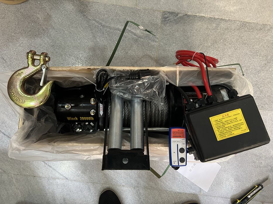 Лебедка 12В для эвакуатора, лебедка 12000LB