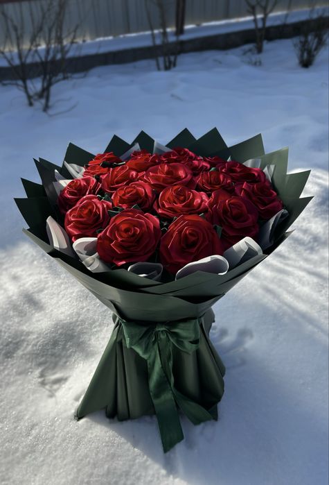 Buchet de flori din satin