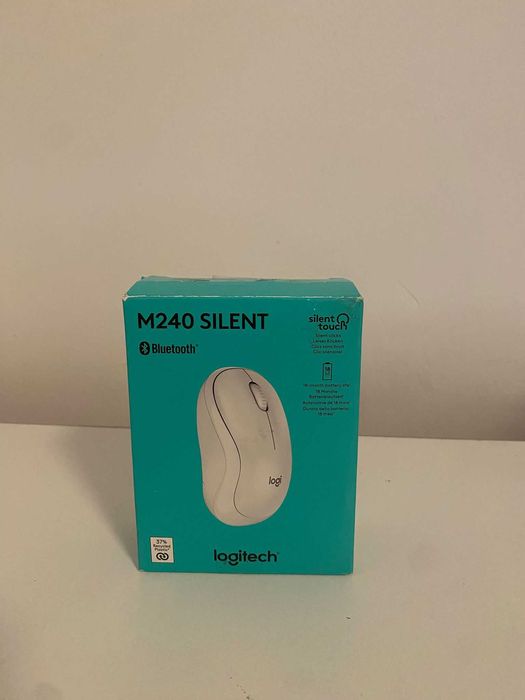 Mouse Bluetooth, LOGITECH M240 Silent, 4000 dpi, alb