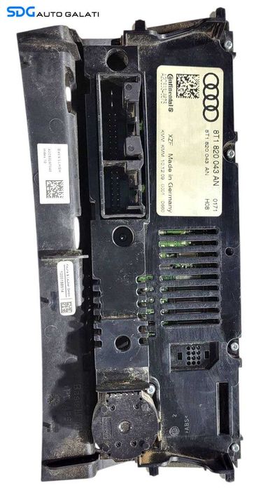 Panou Modul Unitate Comanda AC Aer Conditionat Clima Climatronic Incalzire in Scaun Scaune Audi A5 8T 2009 - 2013 Cod 8T1820043AN [L7269]