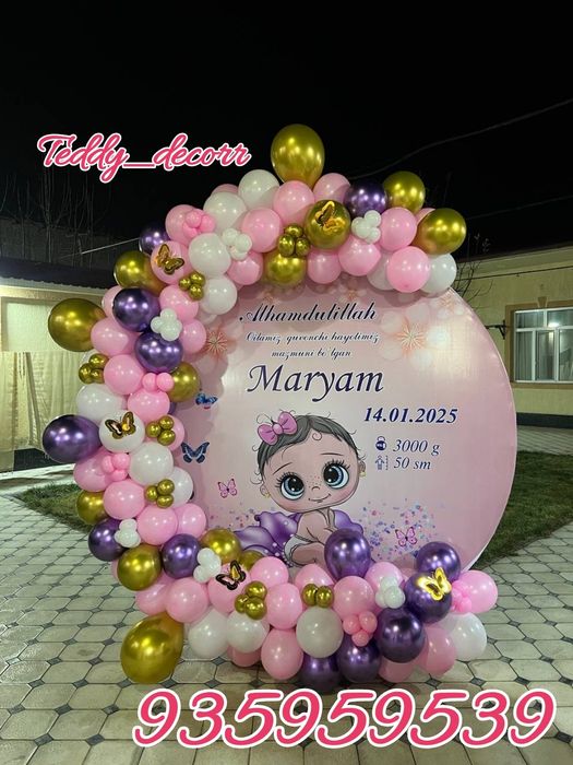 Afarmleniya 300.000 somdan Ayiqlar Оформление Аниматоры