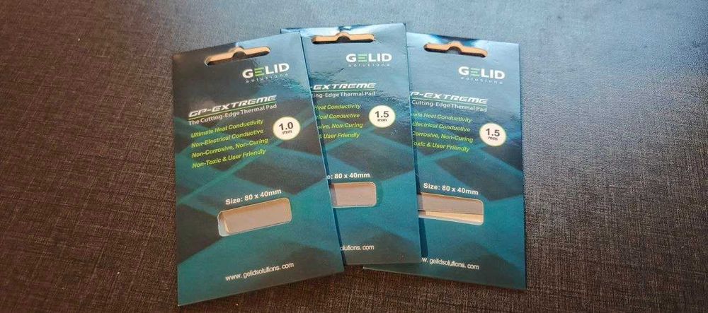 Термопрокладки для чипов памяти GELID GP Extream 80x40mm/1mm/1.5mm