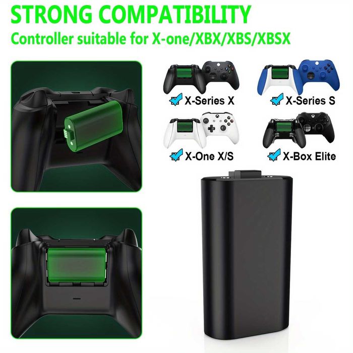 Батерия за Xbox One/X Series 1200mAh + кабел – Новa