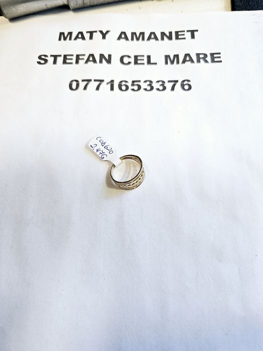 Vand inel dama din aur 14 k 2.47 g cod 620