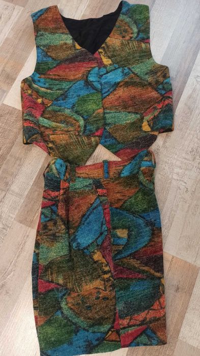 Комплект Ангора"SISI"/елече и къс панталон+подарък риза