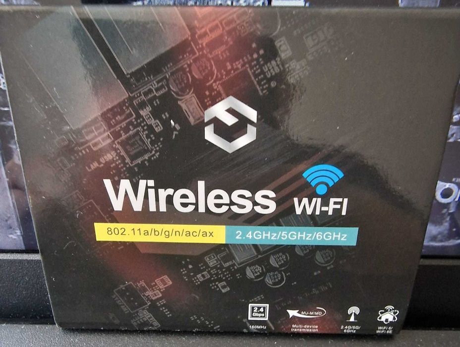 Placuta WiFi 7  si Bluetooth 5.4 Tri Band 2.4G/5G/6GHz WiFi6E